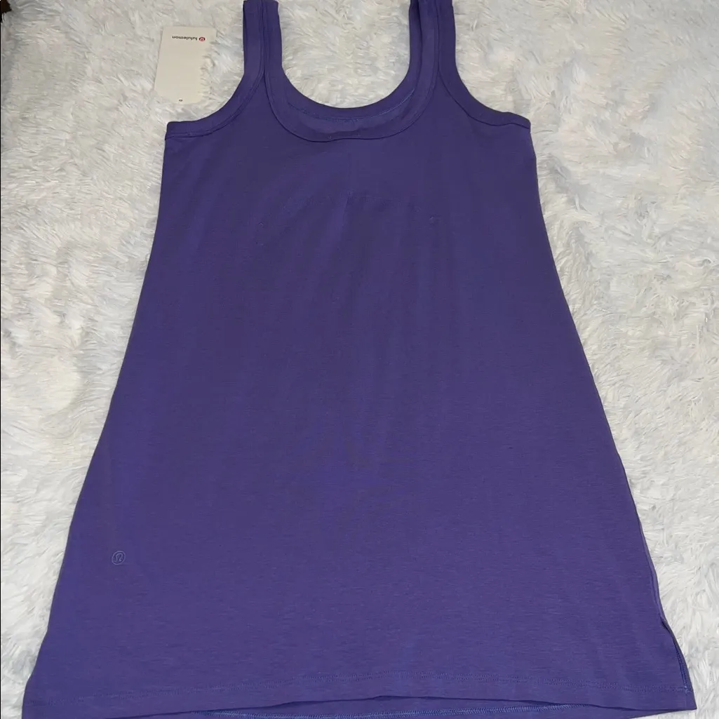 Lululemon Classic-Fit Cotton-Blend Scoop Dress size 4
Charged Indigo - Image 5