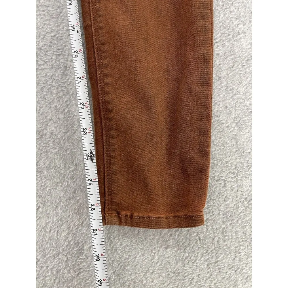 JustBlack Women's Pants Distressed Brown Size 27 Skinny Cotton Blend USA Made - Image 8