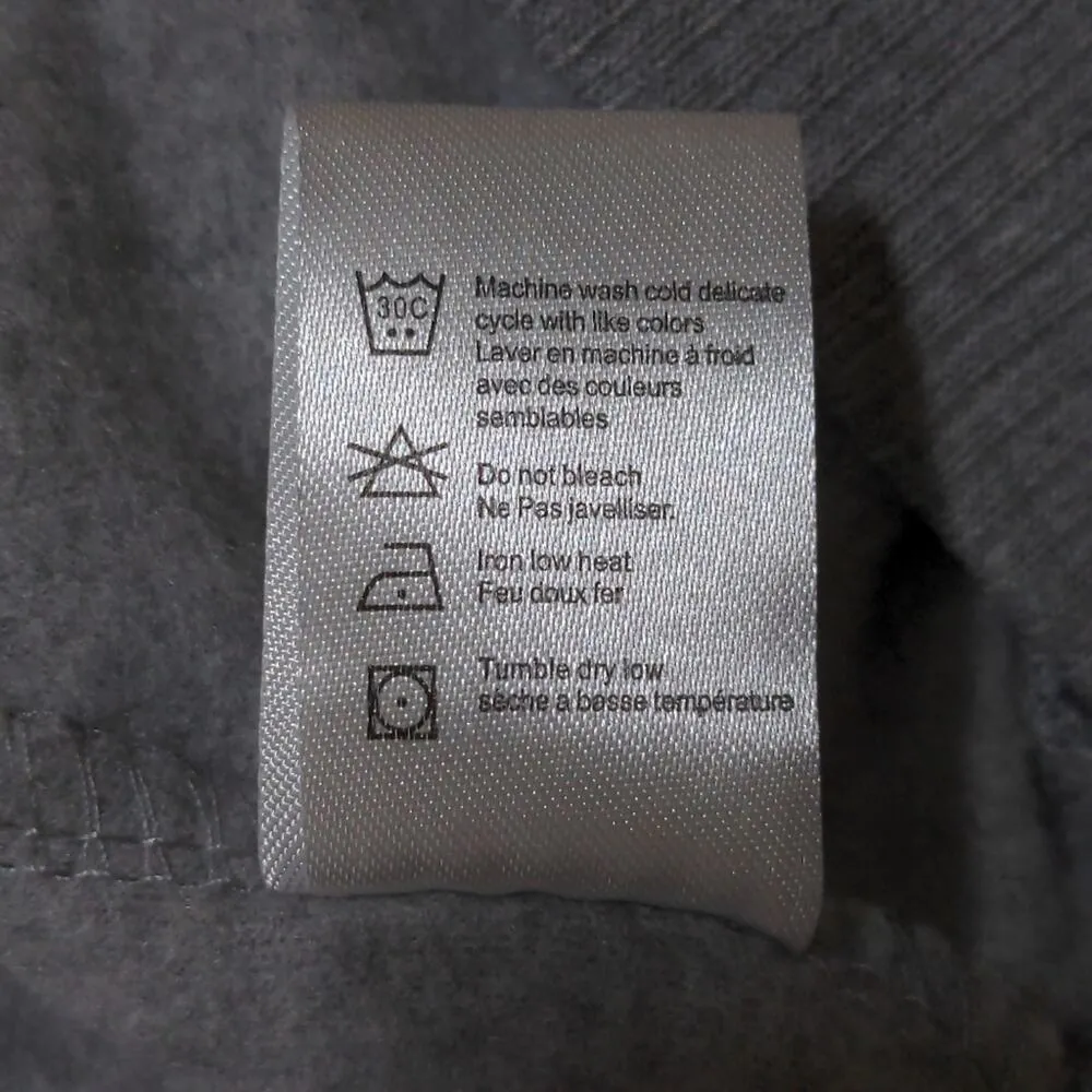 Chaser Knit Top in Vintage Ski Print Heather Gray Crew Neck Long Sleeves S New - Image 11