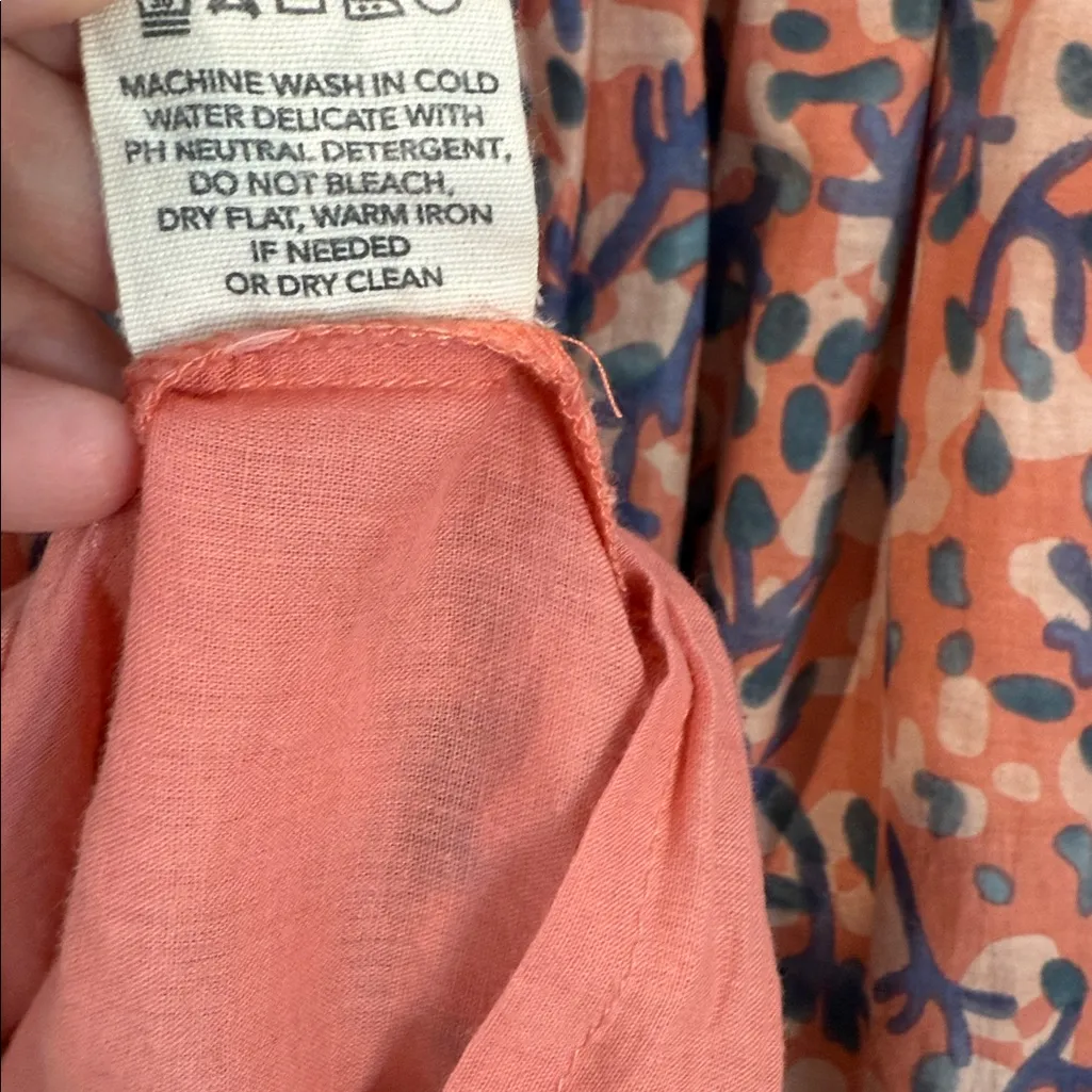 Mirth Salmon w/ Blue Coral Print Sonoma XS Pink - Image 6