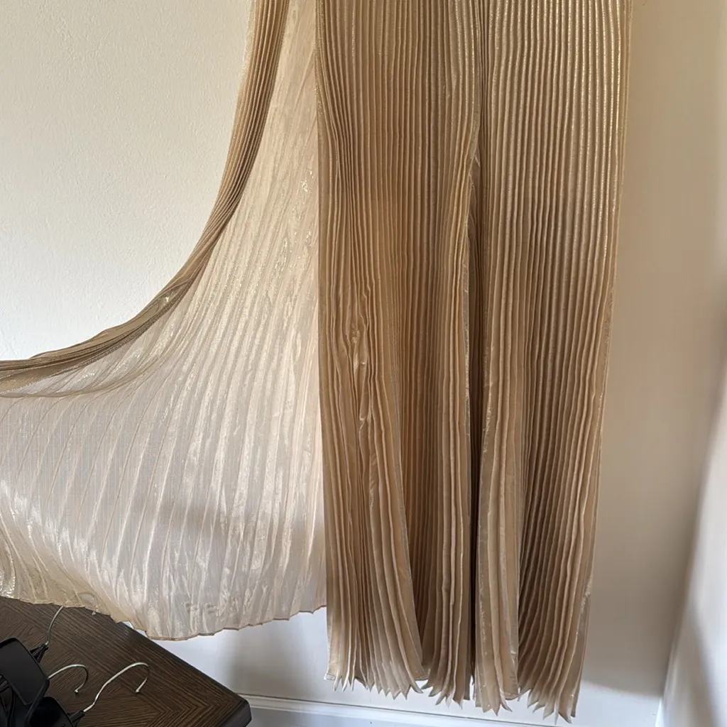 Alice + Olivia Rosalie Pleated Silk Blend Jumpsuit, Size 6, $995 - Image 10