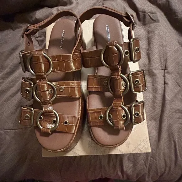 Free people amore flatform sand shoe - Image 3