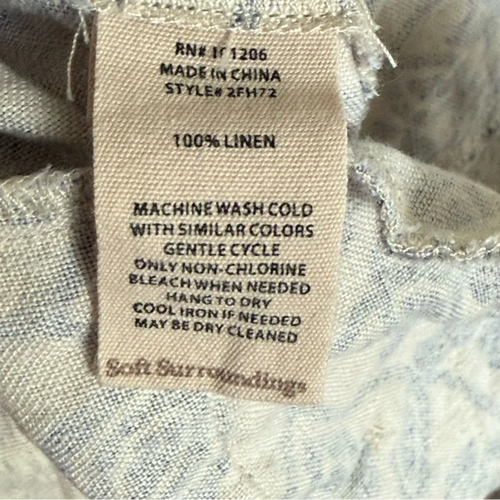 Soft Surroundings Linen Pants Aliso Point Size Large - Image 6