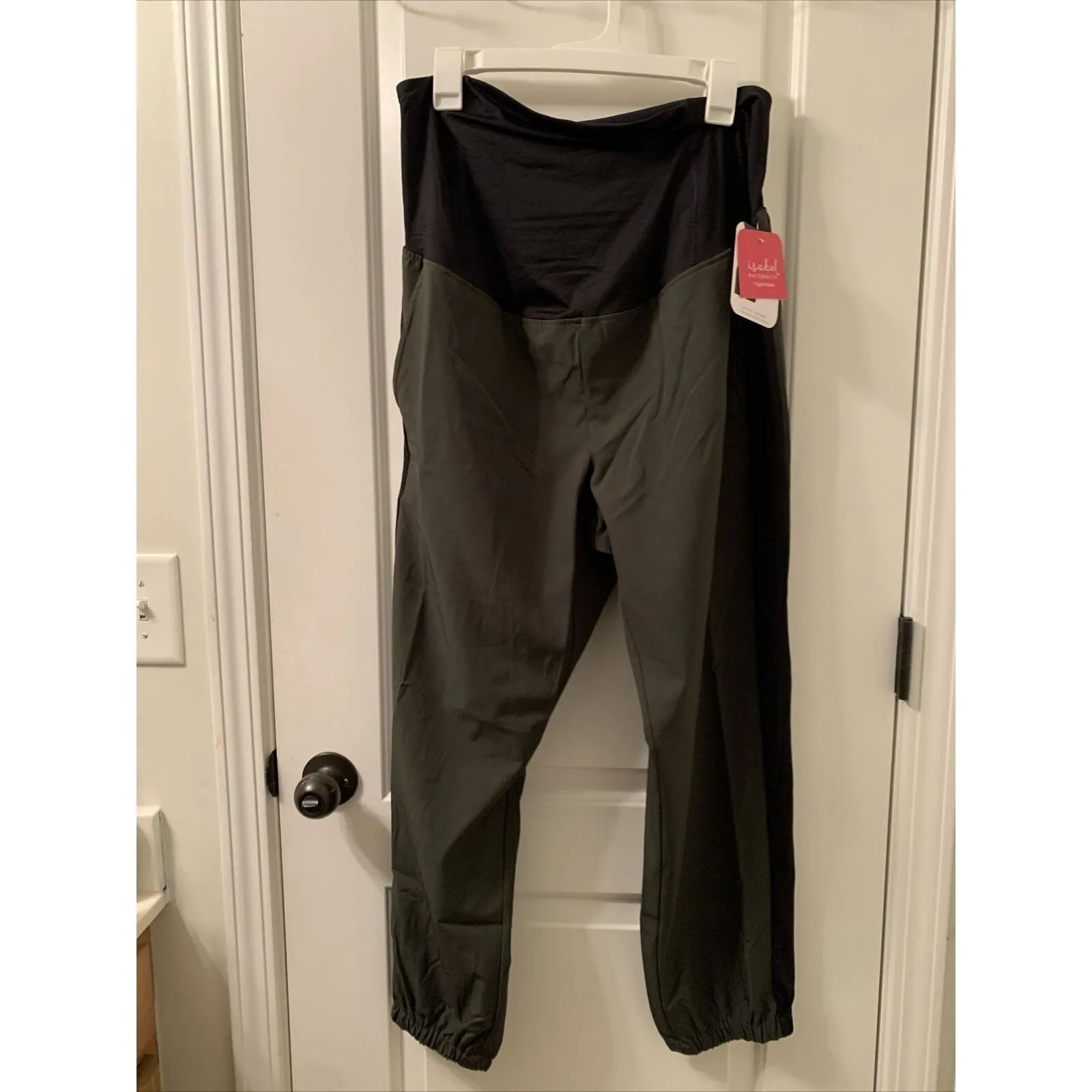 Isabel Maternity Ingrid & Isabel Women's Activewear Jogger Pants Size XL Green - Image 4