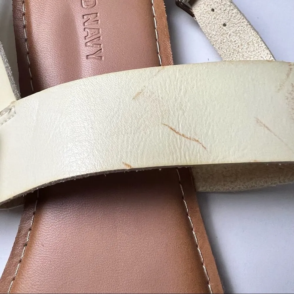 Old Navy Womens Casual Faux- Leather Vachetta Slingback Sandals Sz 8 - Image 3