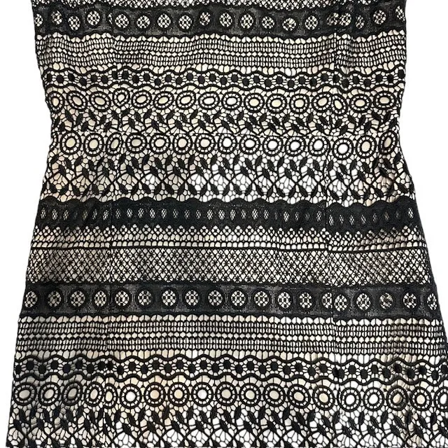 Emerson Rose Black Lace Dress Sleeveless‎ V - Image 7