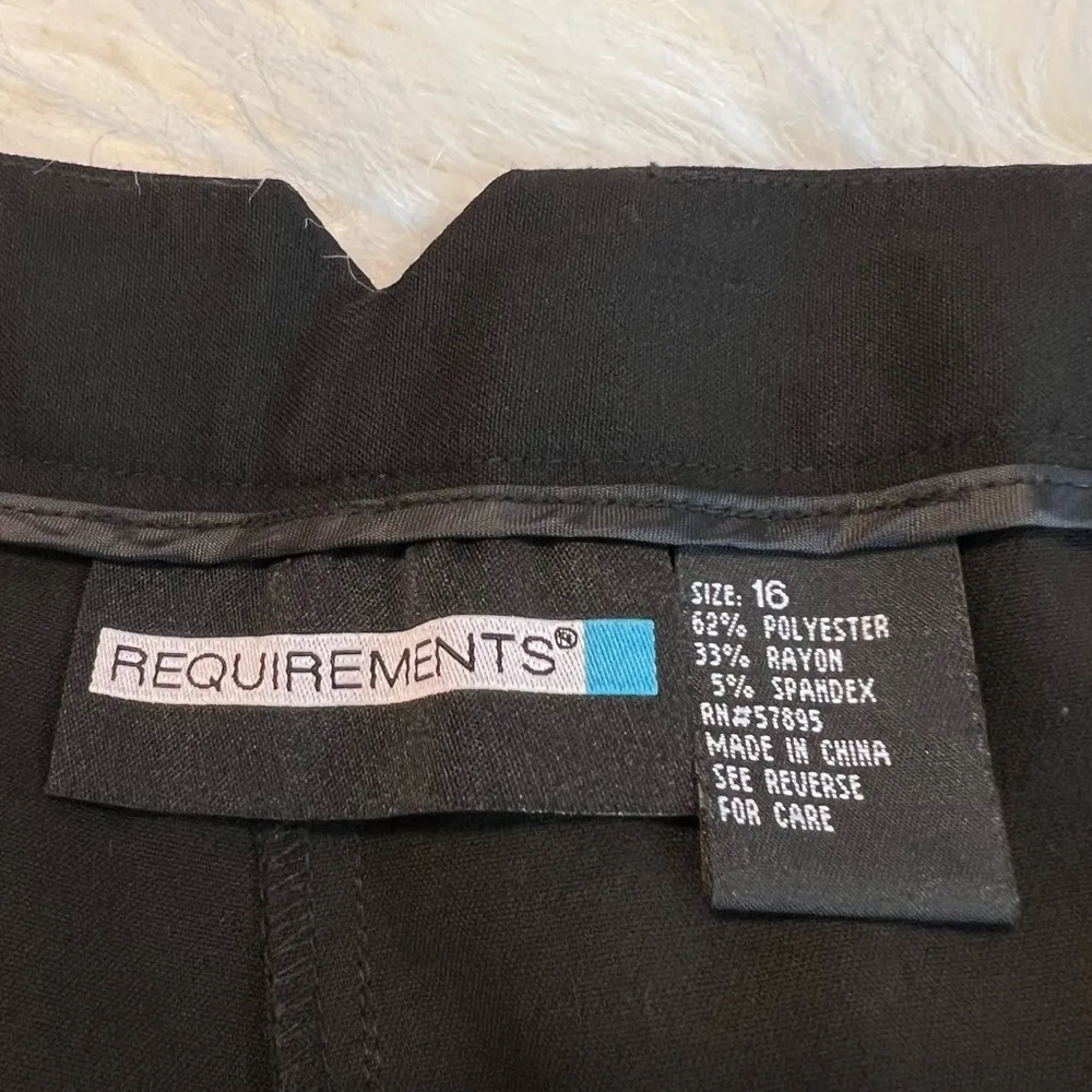 Requirements Career Wear Black Dress Pants Slacks Women’s Size 16 Office New! - Image 7