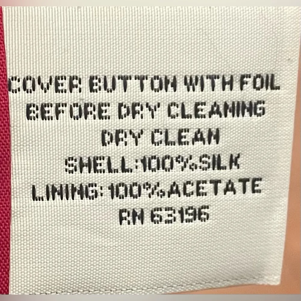 Talbots- Hot pink blazer formal cover‎ up Size 8 - Image 6