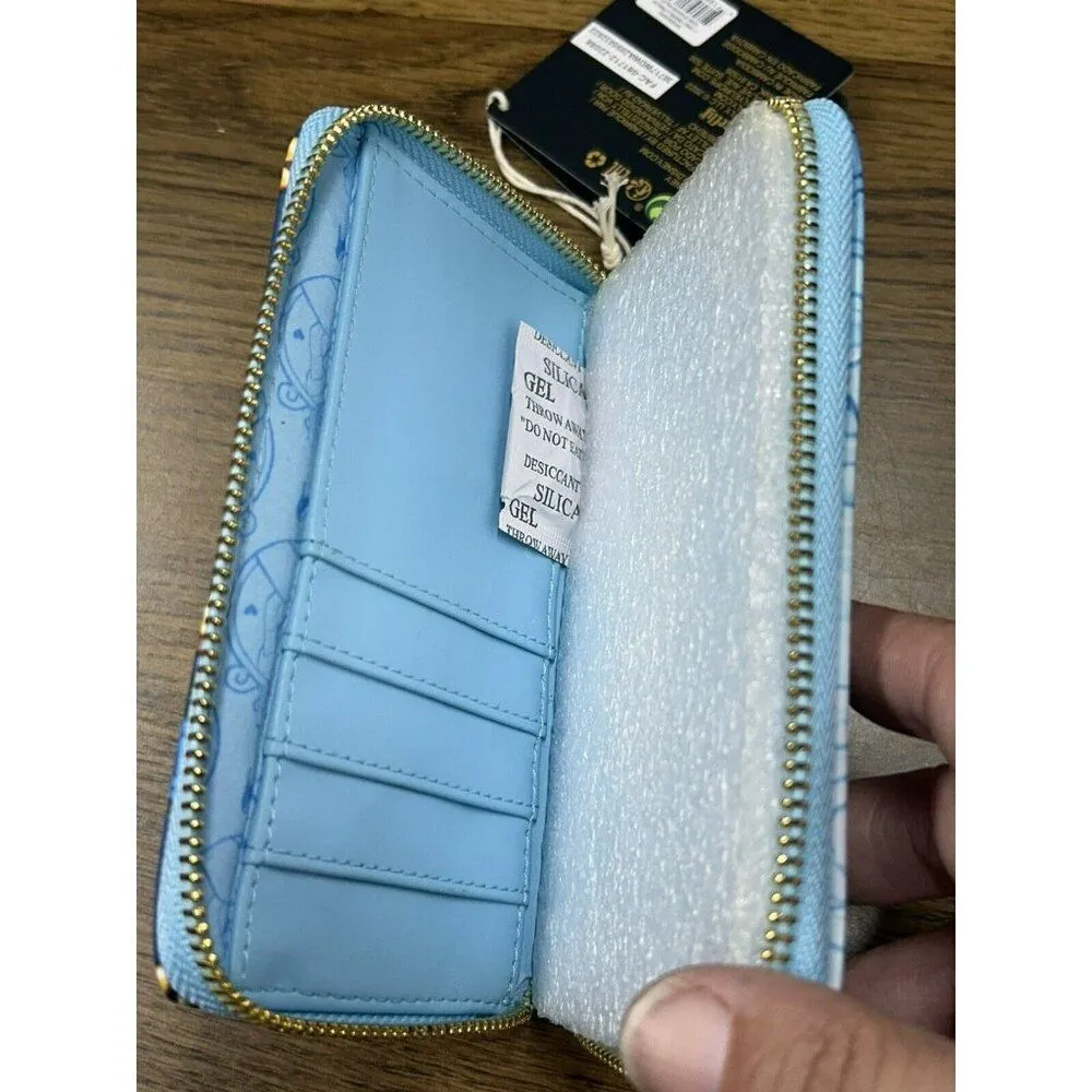 NWT LOUNGEFLY DISNEY Zip Wallet CINDERELLA ROYAL WEDDING Mice Princess Prince - Image 9