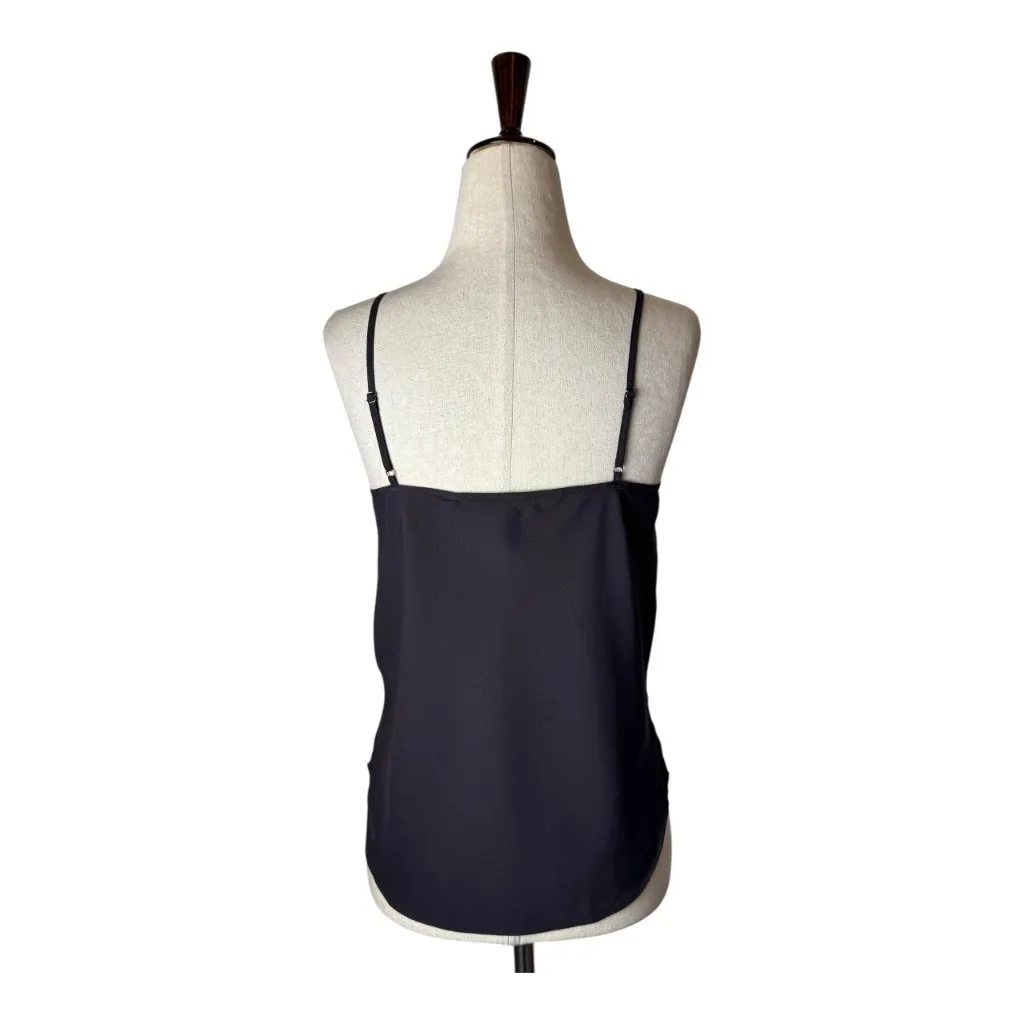 Veronica Beard Tank‎ Top Women XS Brown Silk Flowy Scoop Neck Camisole Luxury - Image 2