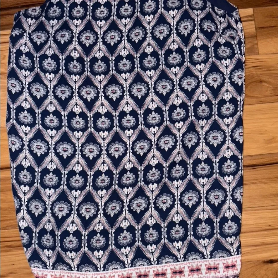 Pink Republic Navy and White Patterned Top - Image 2