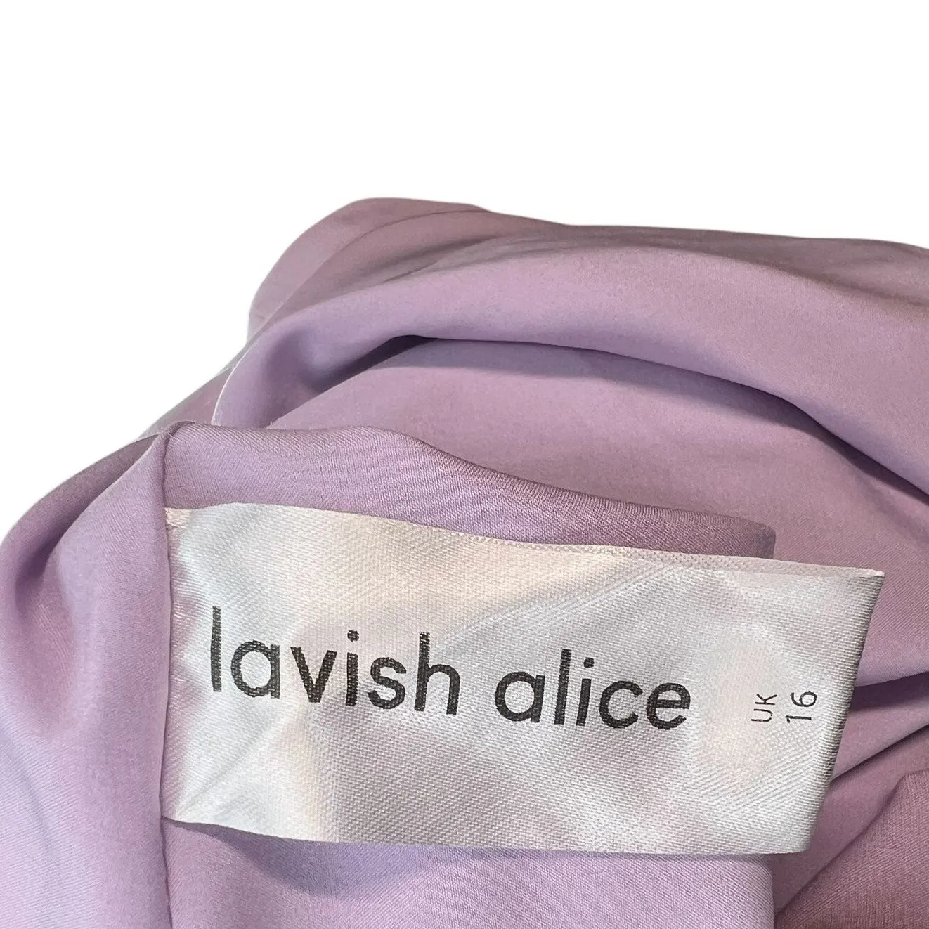 Lavish Alice Layla Dress Colorblocked‎ Pleated Bandeau Lilac Purple Size US 12 - Image 12