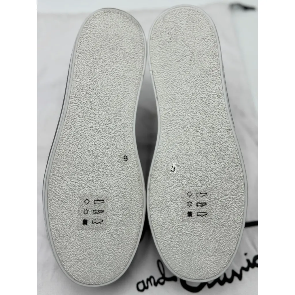 NEW Alice + Olivia Womens 6 Emmalyn Striped Floral Leather Sneakers Platform - Image 9