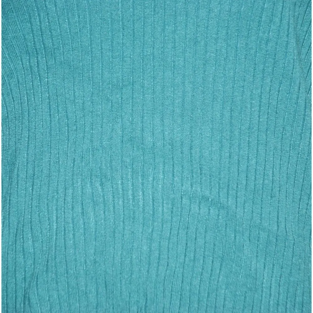 NWT Cato Est. 1946 Green Pullover Sweater Size XL Open Long Sleeve V-Neck Ribbed - Image 3