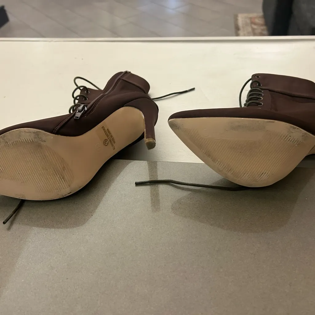 Boots Elegant Brown Lace - Image 6