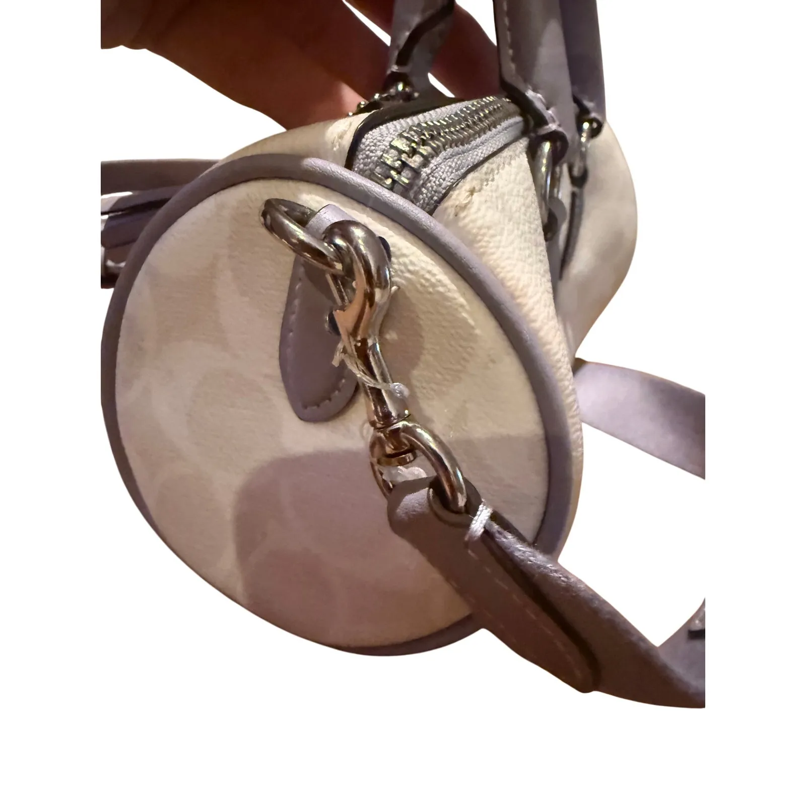 NWOT Coach Lacey Crossbody Signature Canvas Chalk Mist Purple - Image 9