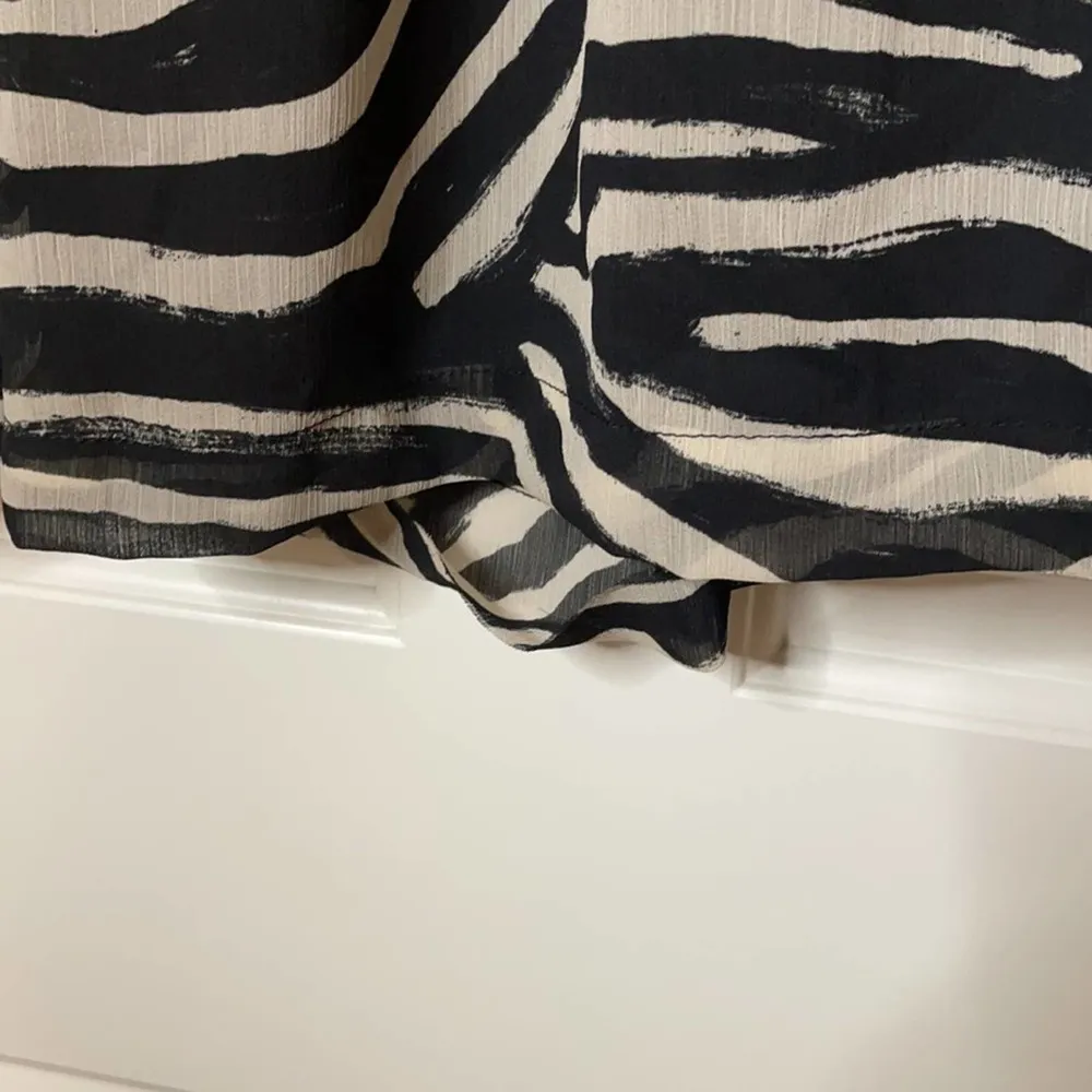 H&M zebra print chiffon skirt - Image 5