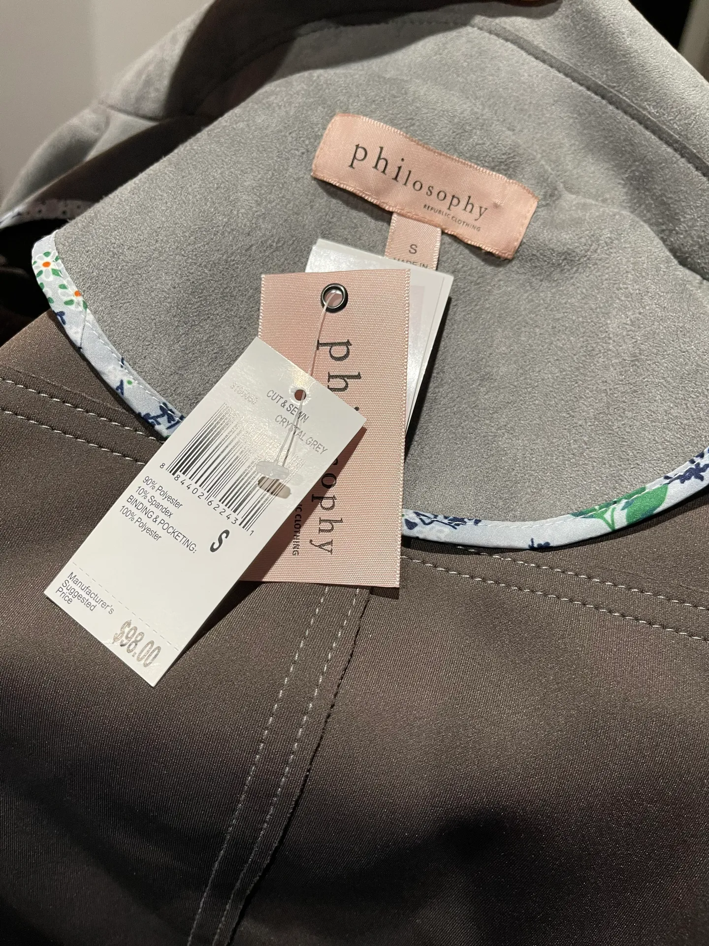 Faux Leather Biker Jacket - S - Image 8