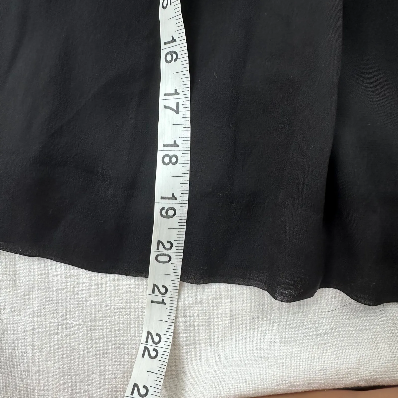 Diane von Furstenberg‎ DVF 100 % Silk  Pleated Skirt Chiffon Lined Black  8 - Image 8