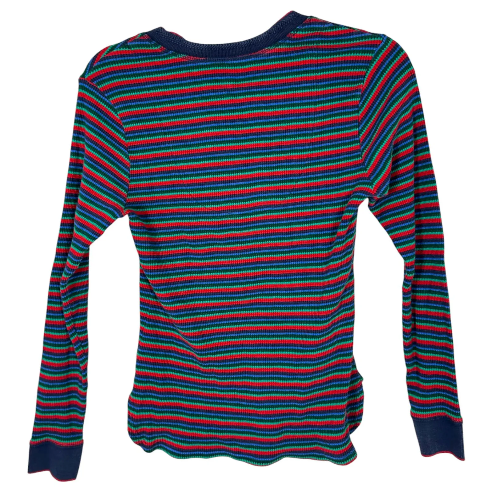 Victoria's Secret Vintage Striped Long Sleeve Bow Waffleknit Shirt Small - Image 6