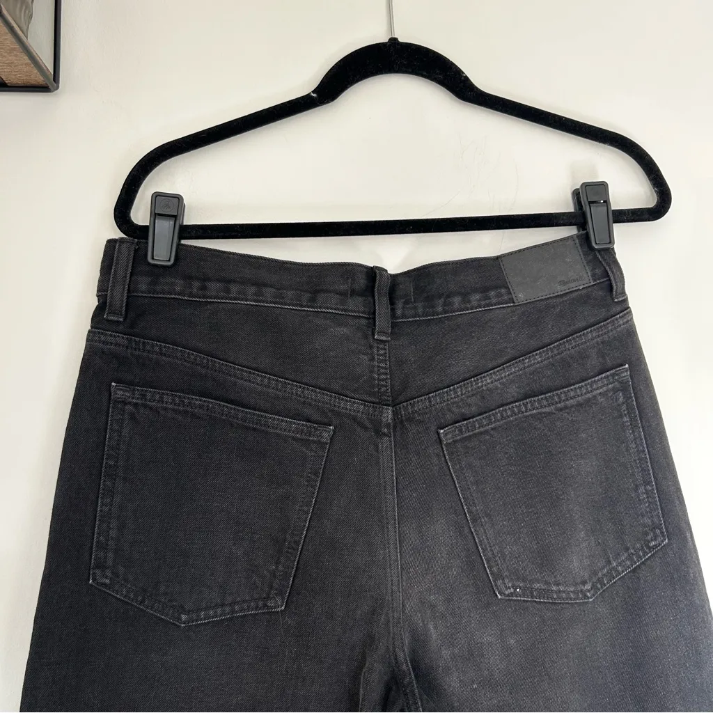 NEW Madewell Black Low-Slung Baggy Jeans Size 27 - Image 6