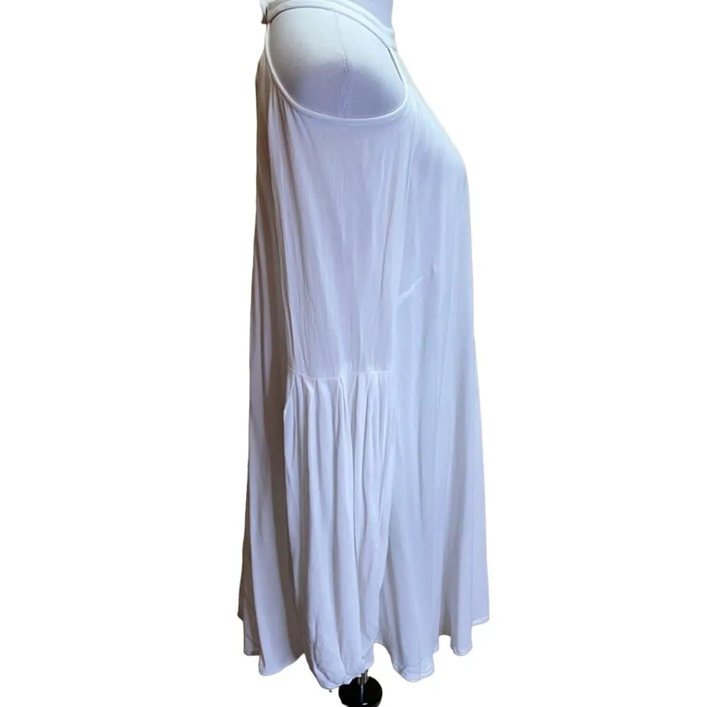 Free People Rayon Drift Away Blouse / Dress in Ivory Size Small - Image 8