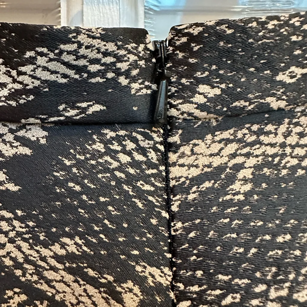 JAYGODFREY Black Tan Snake Print Taffeta Flare Mini Skirt Punk Rock Size 10 NWT - Image 6