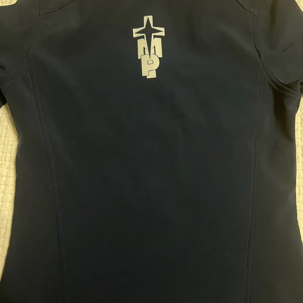 Women's Navy Jacket, Ladies Core Soft Shell Jacket Blue - Image 4