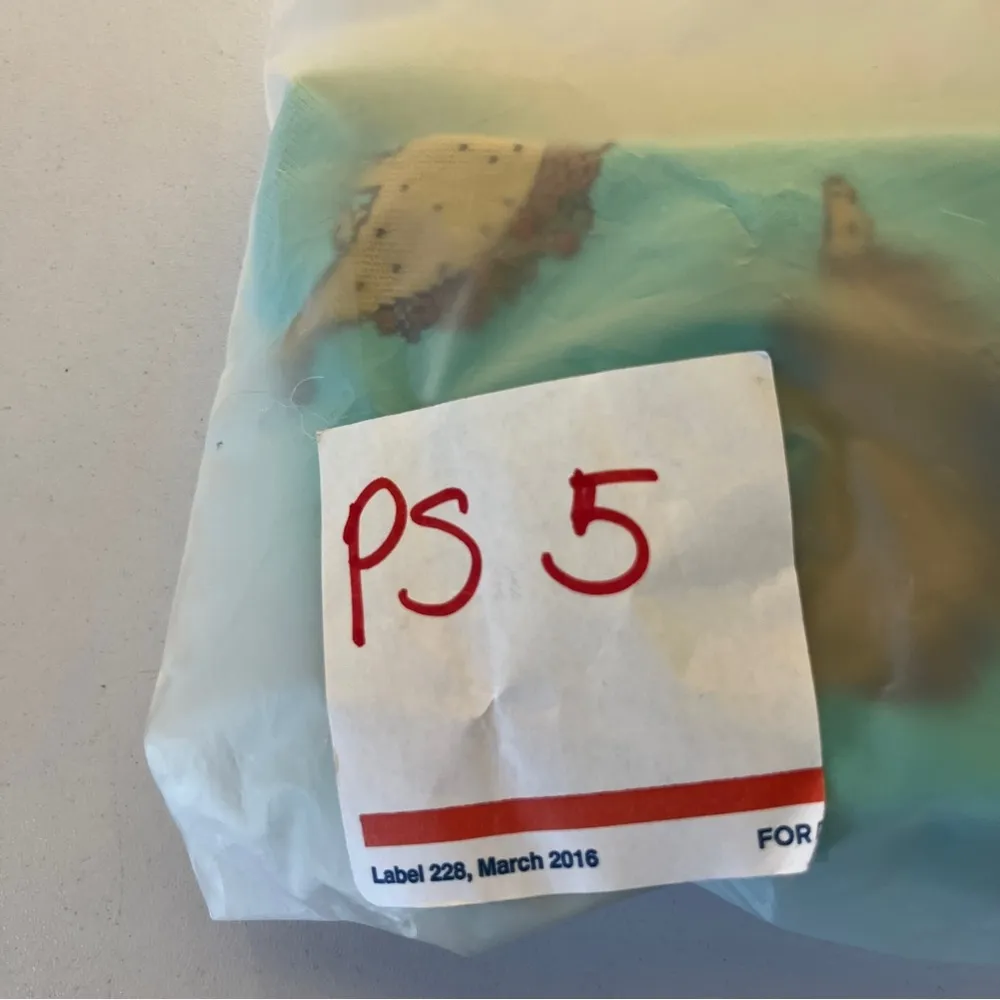 Dinosaur Print Socks in Teal and Yellow Blue - Image 5