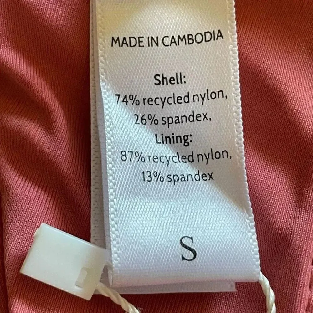 Andie The Sicily Bikini Punch Pink Adjustable Straps Underwire Top
Bra S #1454 - Image 9