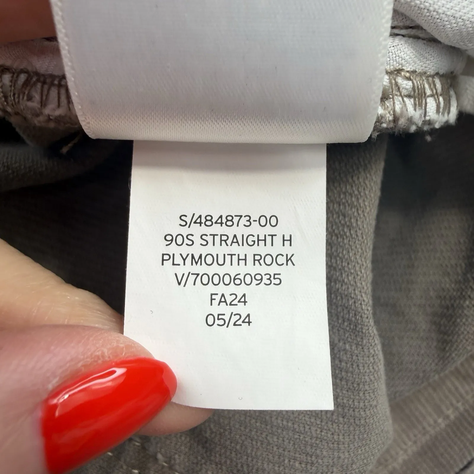 Gap Sz 35 20 High Rise Corduroy '90s Straight Pants Plymouth Rock Brown Grunge - Image 9