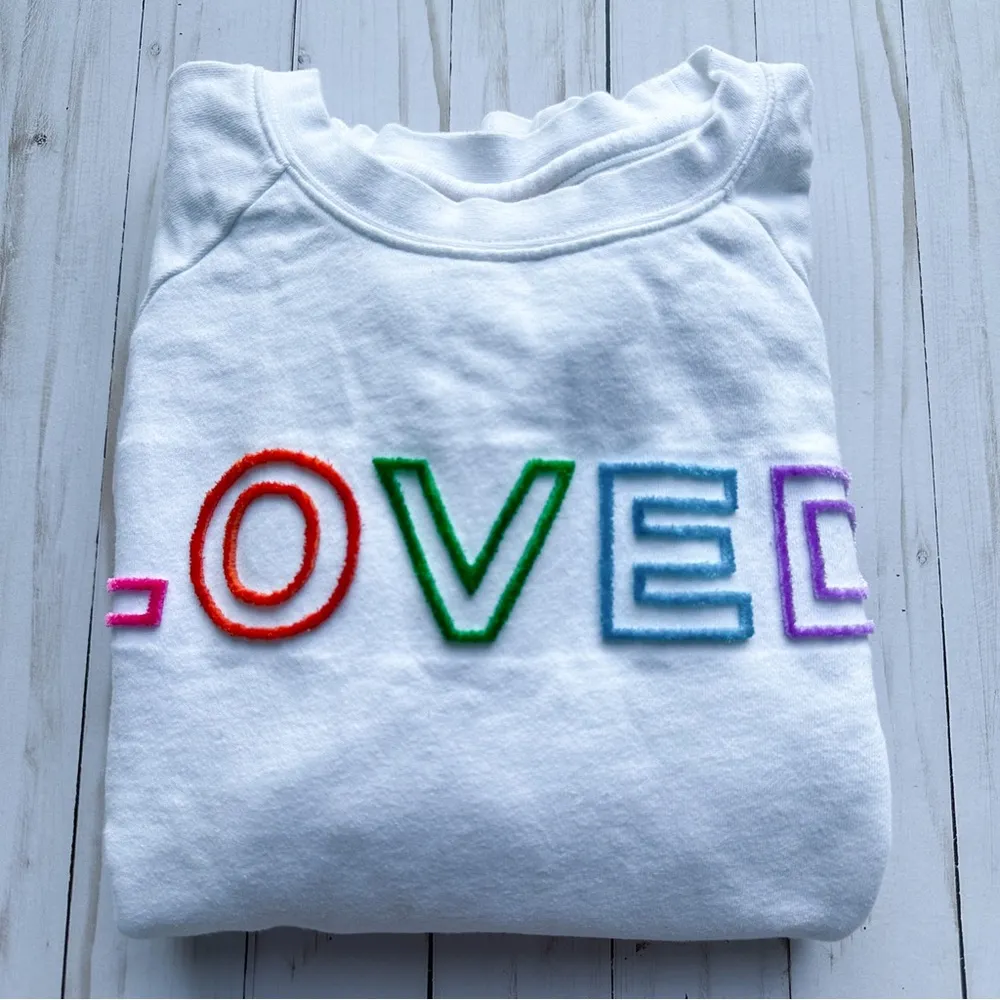 Betsey Johnson  LOVED Threaded Embroidery Sweatshirt - Image 7