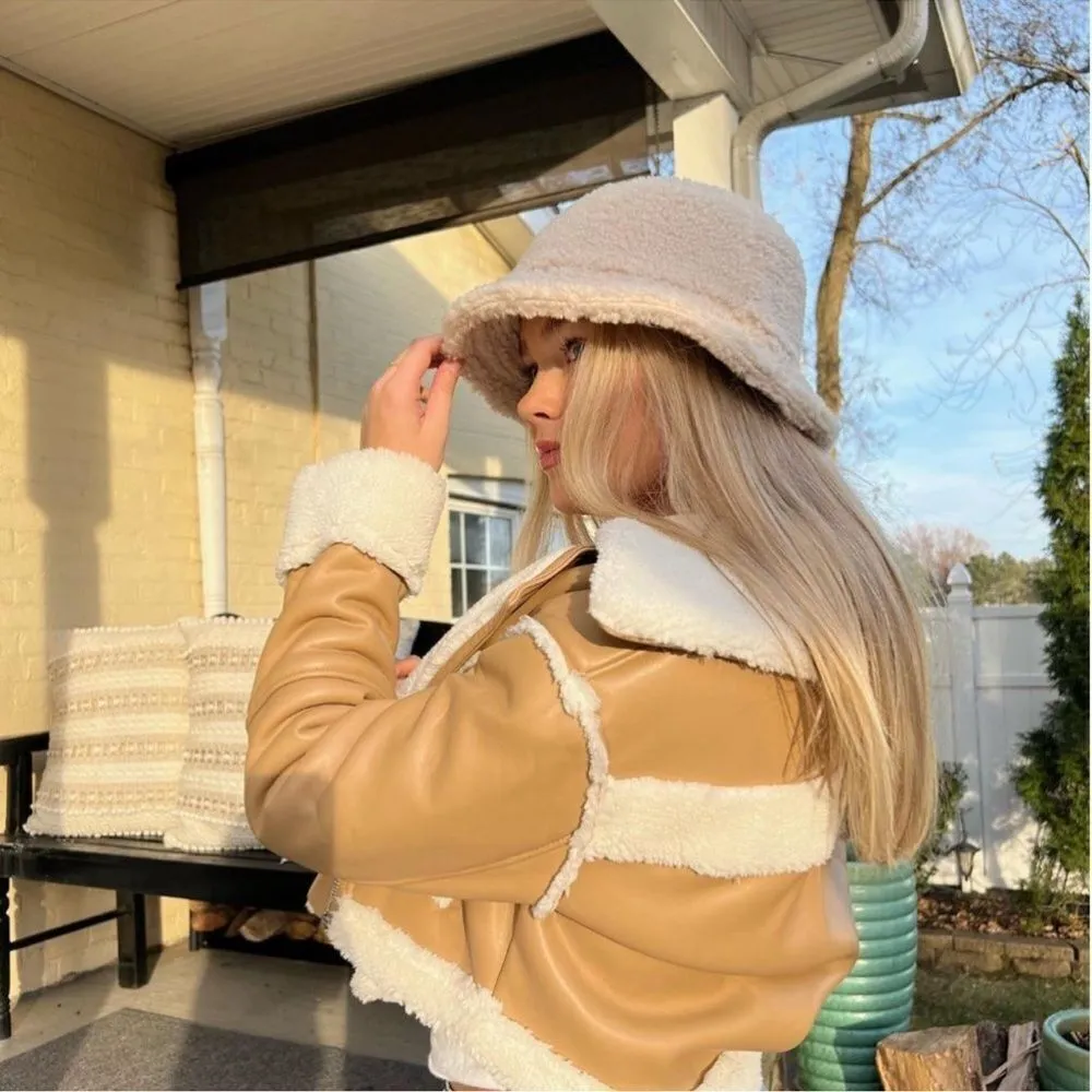 MARKHORWEAR LEATHER BOMBER JACKET M - Image 3