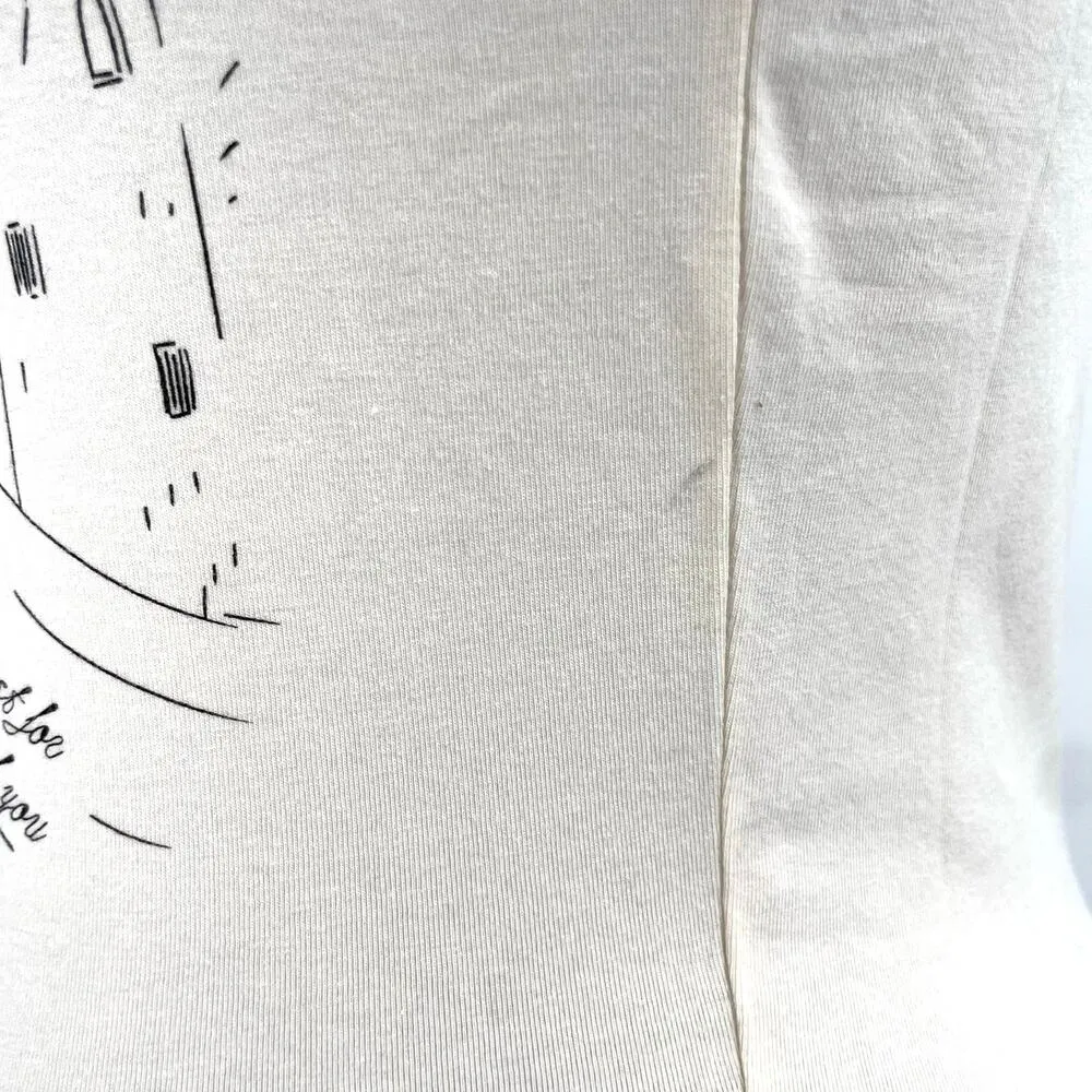 Taylor Swift Speak Now Babydoll Tee Kingdom Lights Castle Dragons Cream Size XS - Image 8