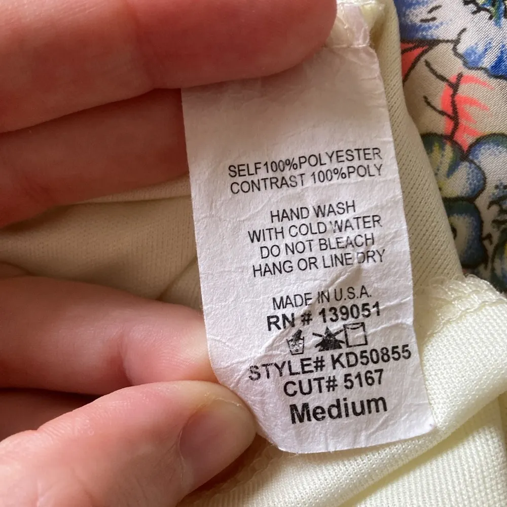 KLD Signature Fit & Flare Dress Floral Pattern Elastic Waist Size Medium VEUC - Image 11