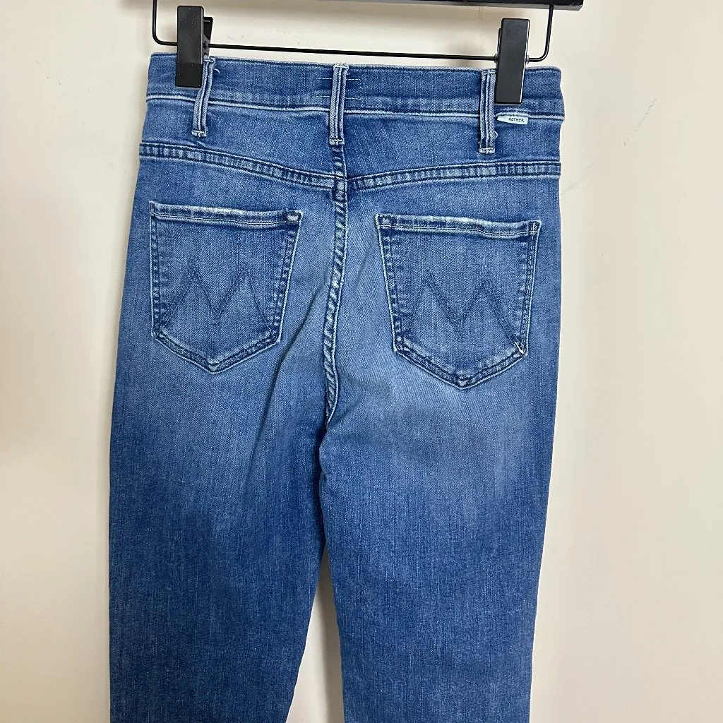 MOTHER The Hustler Ankle Jeans in Wash Wish On A Star Size US 25 Blue - Image 6