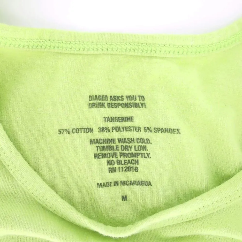 Smirnoff Neon Electric Yellow Lime Green Women's Tank Top T - Image 3
