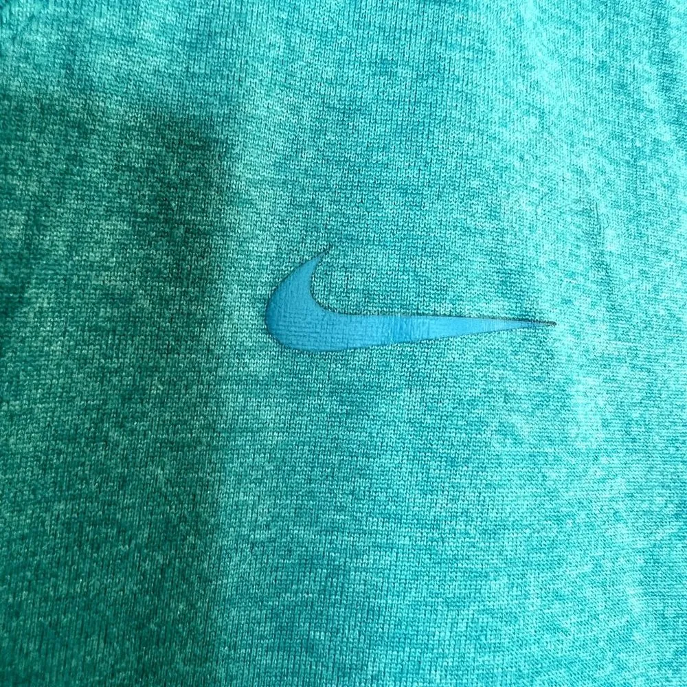 Nike Teal Dri Fit V-Neck Tee - Image 6