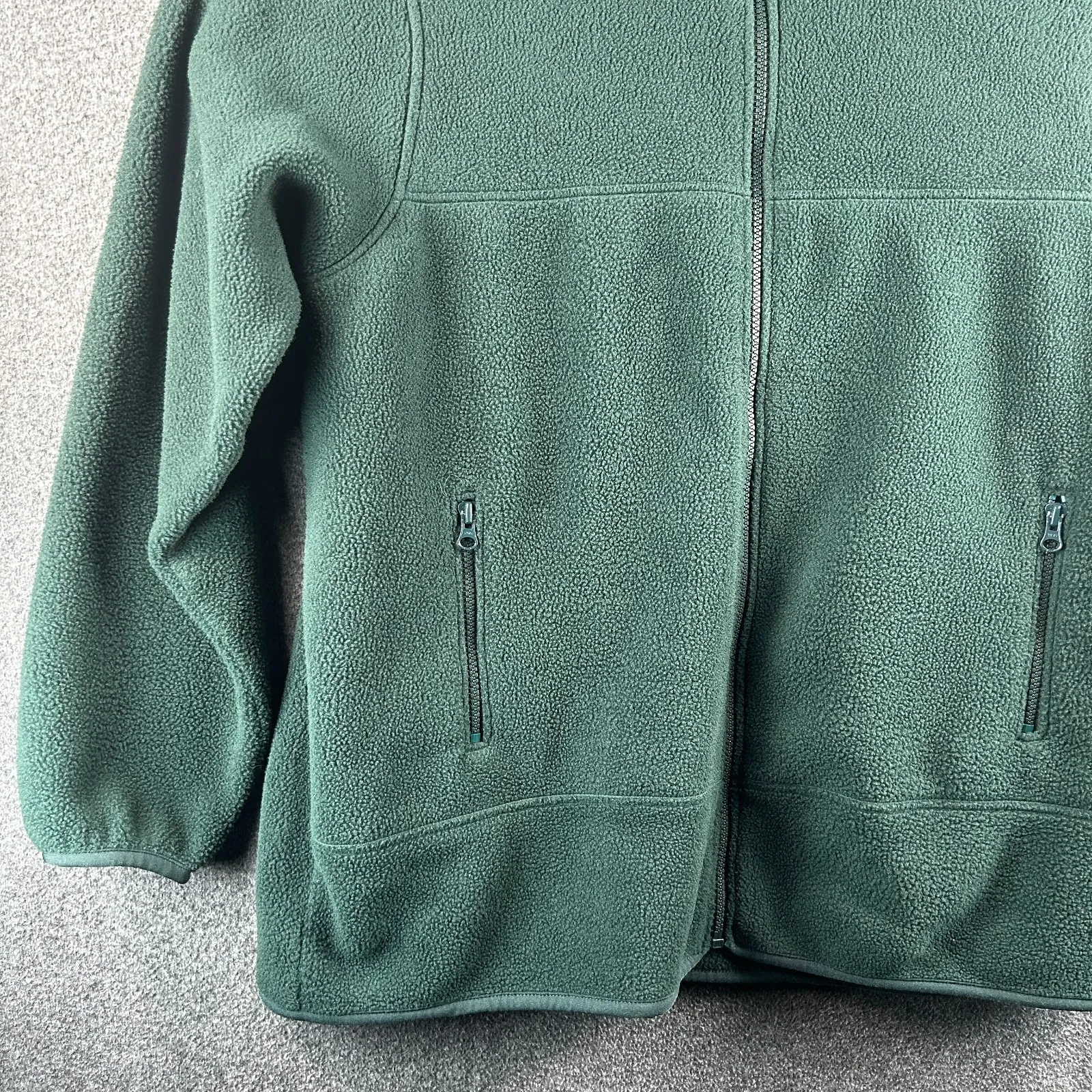 Land's End Forrest Green PolarTec Fleece Zipper Jacket Womens Plus Size 1X 16-18 - Image 3