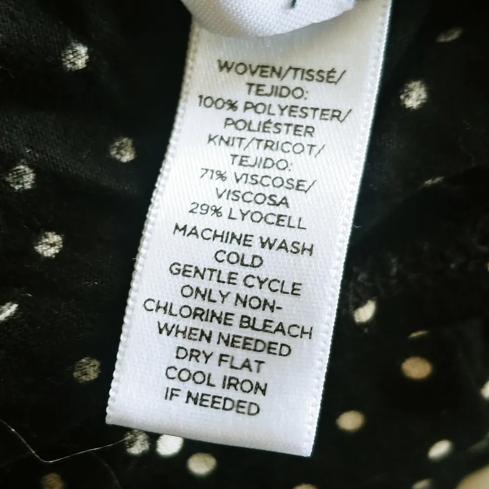 Loft Polka Dot Short Sleeve Blouse Top - Image 6