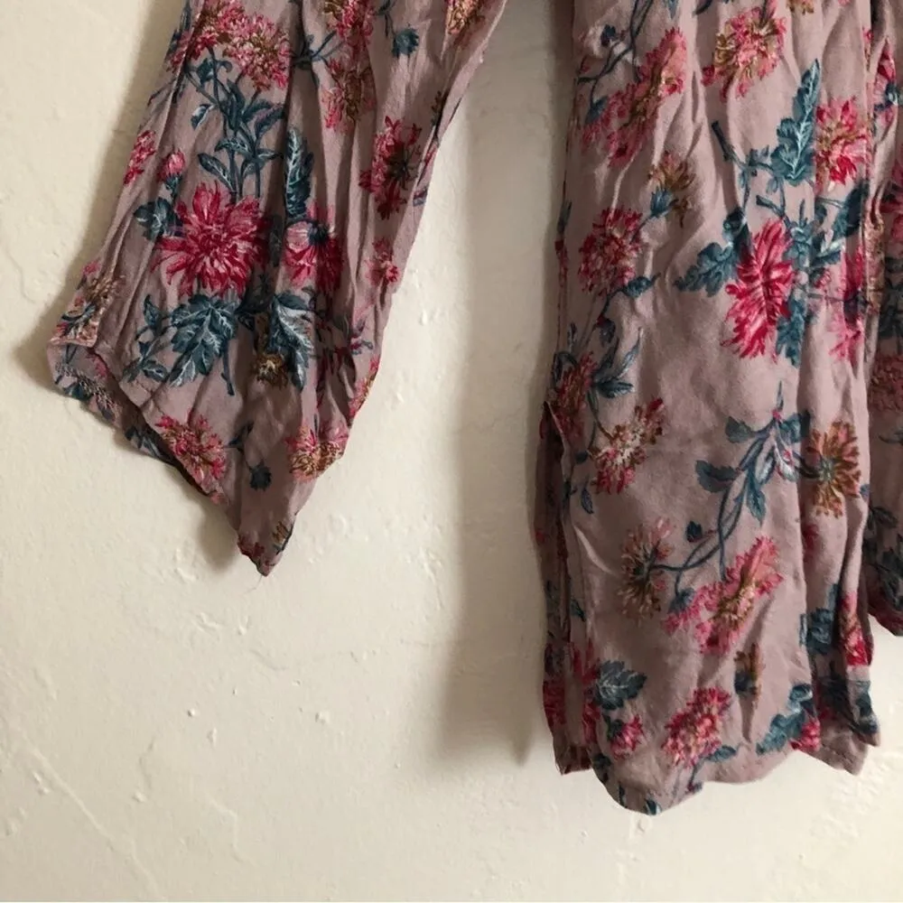 American Eagle Outfitters AEO Don't Ask Why Lightweight Floral Cardigan Sweater - Image 4