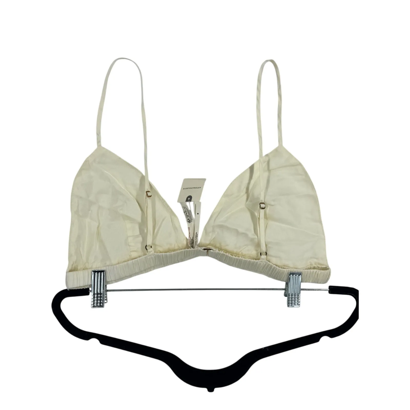 NWT AnthropologieHanky Panky Satin Sleep Bralette in Ivory - Image 5