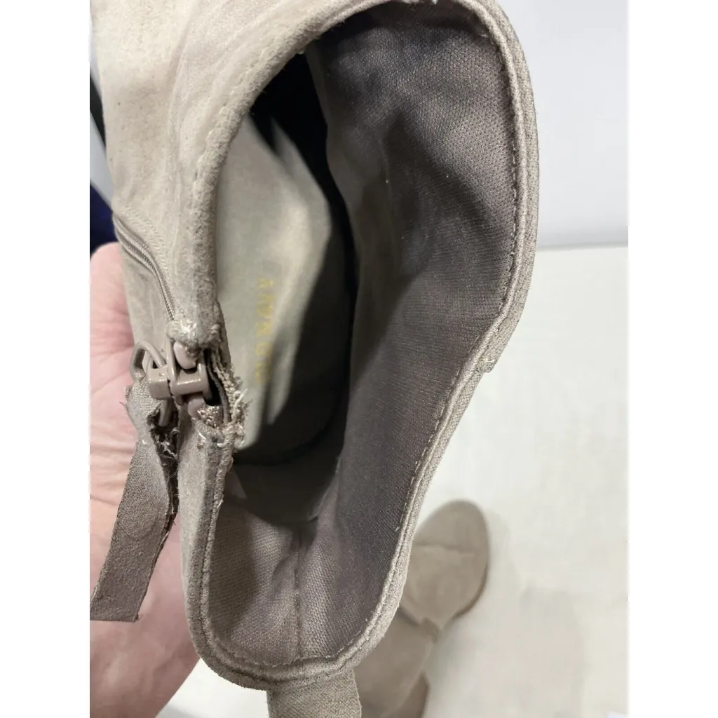 Womans Old Navy Taupe Block Heel Ankle Boots Size 10 - Image 7