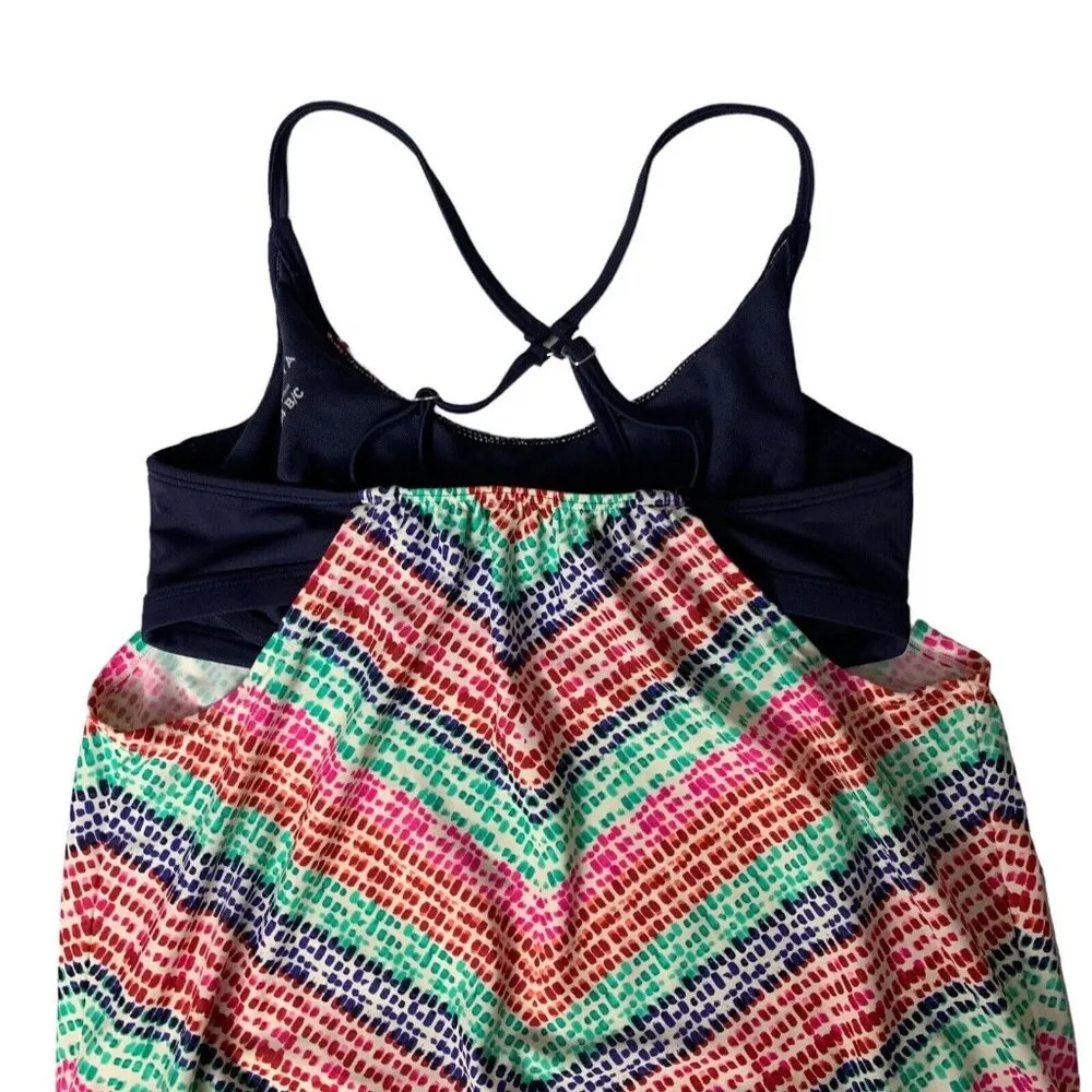 Athleta Tankini Swim Top 34B C Bright Print Adjustable Padded Beachwear - Image 4