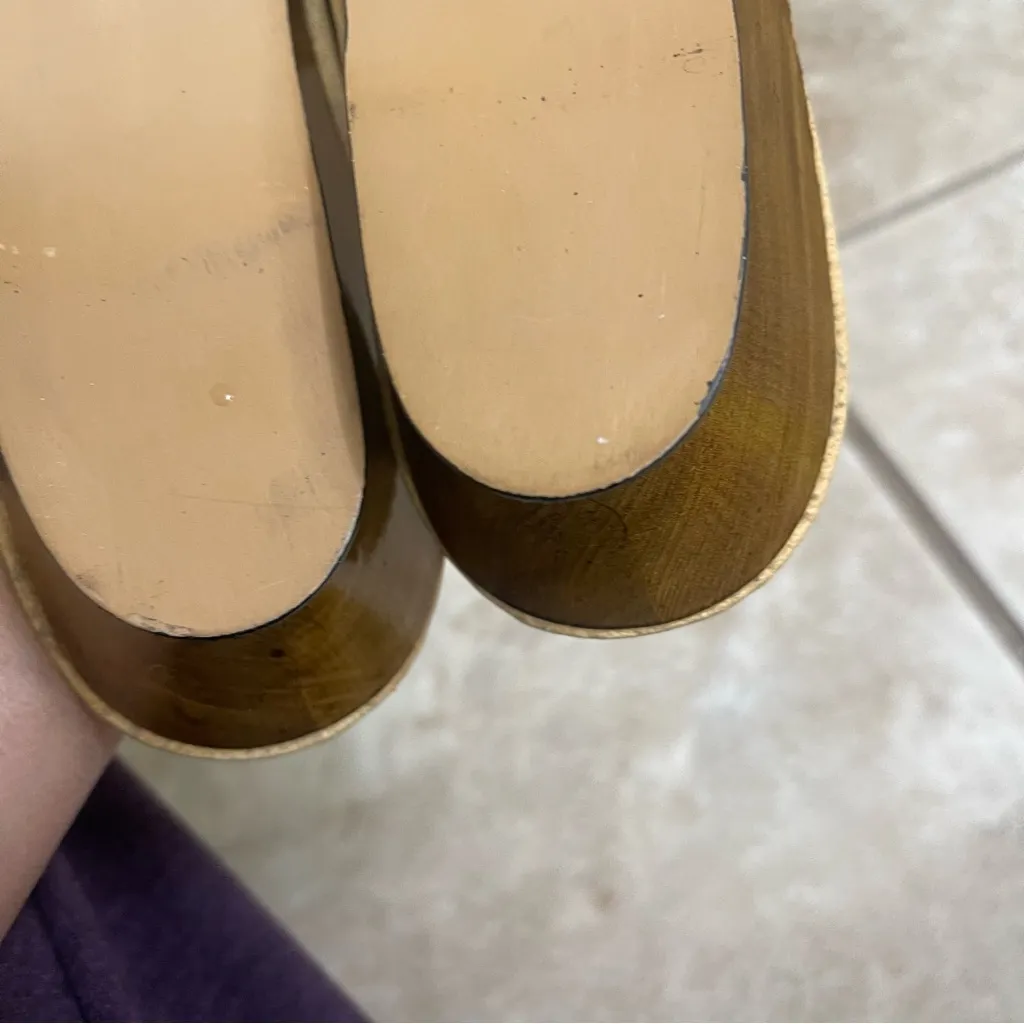 Vintage Princess Kaiulani Flip Flops Black with Gold Hawaiian Size‎ 8 Bling EUC - Image 9