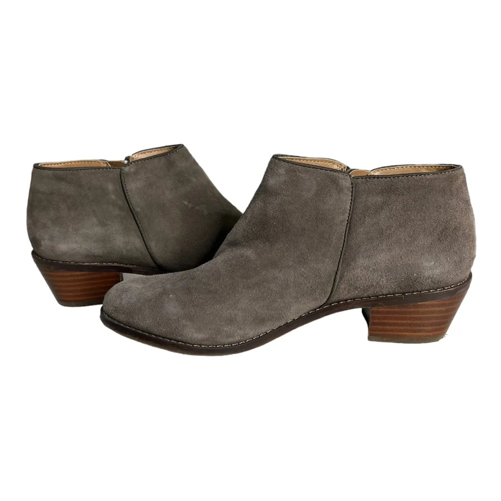 Vionic Joy Serena Ankle Boots Brown (Greige) Tassel Side Zips Almond Toe‎ - Image 6