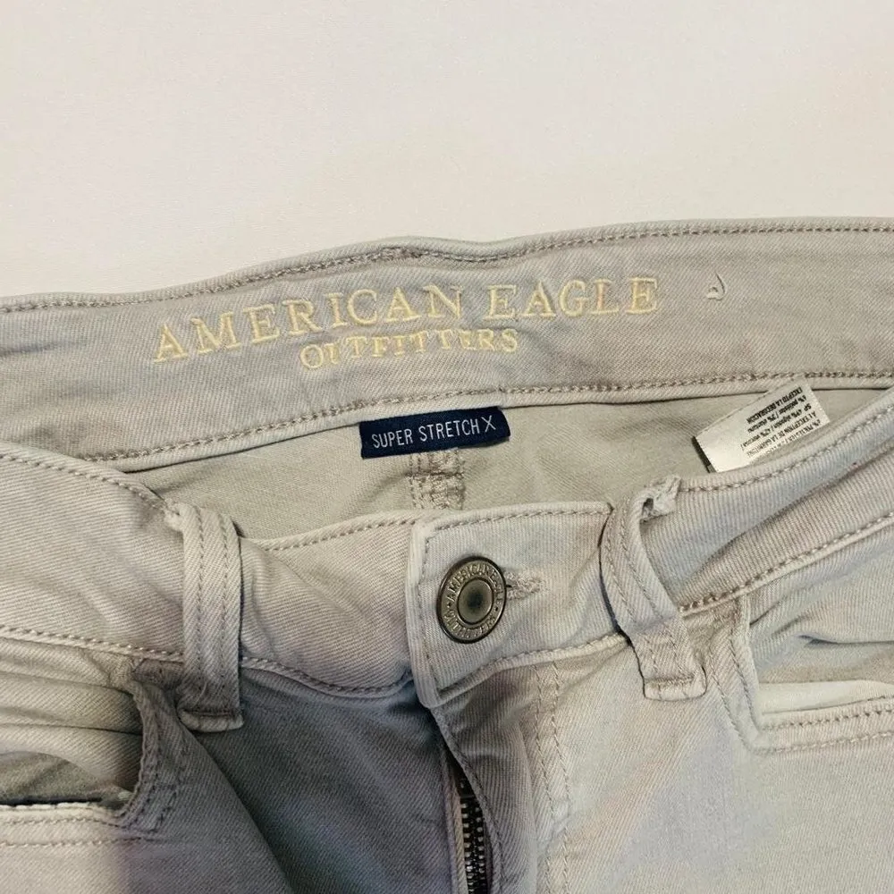 American Eagle Women'sJegging Super Stretch Size 6 Gray - Image 5