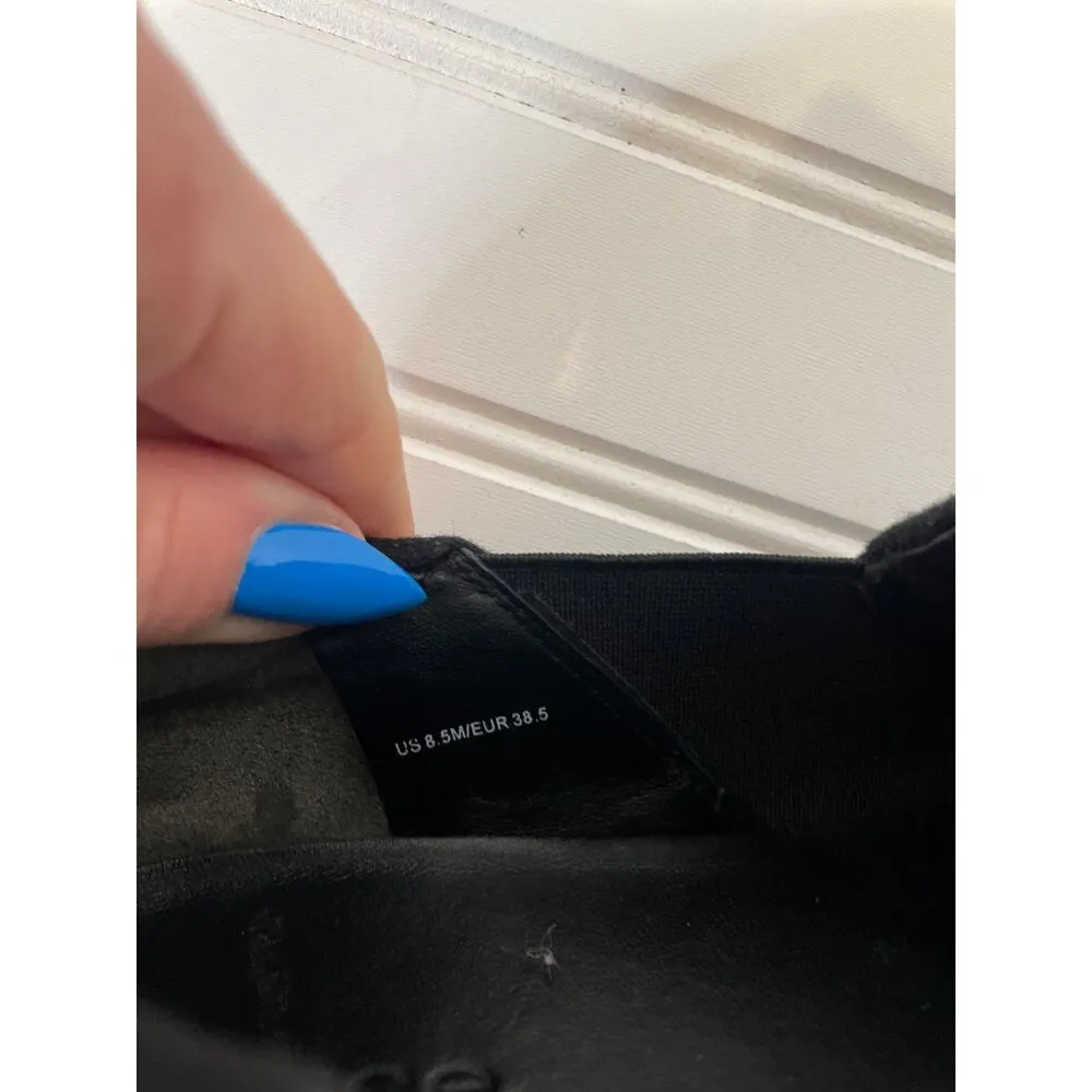 Vince. Warren Black Suede Sneaker Pull on Womens Size 8.5 - Image 7