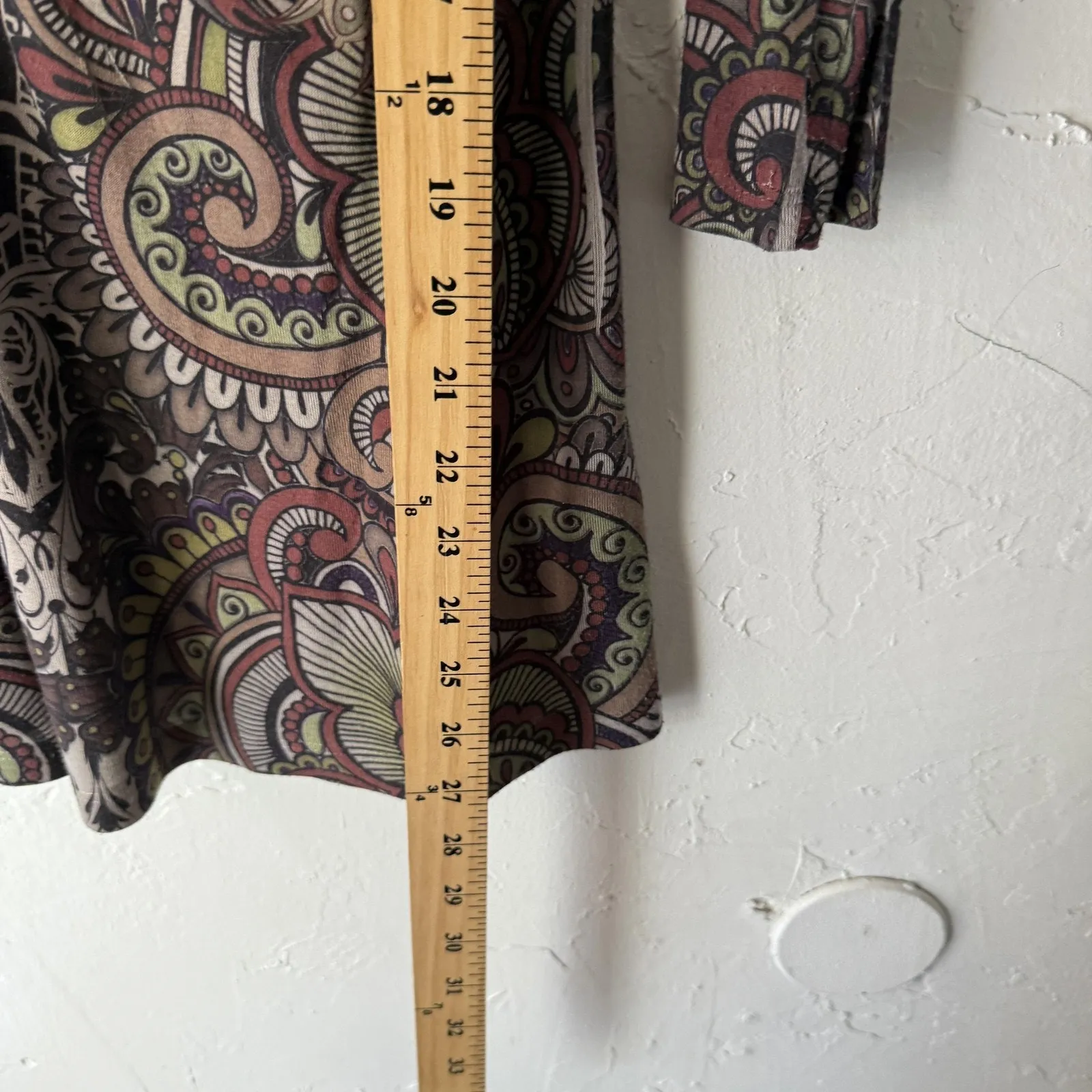 Energie‎ World Tunic Top Y2k Medium Multicolor Paisley Boho Beaded Whimsigoth - Image 5