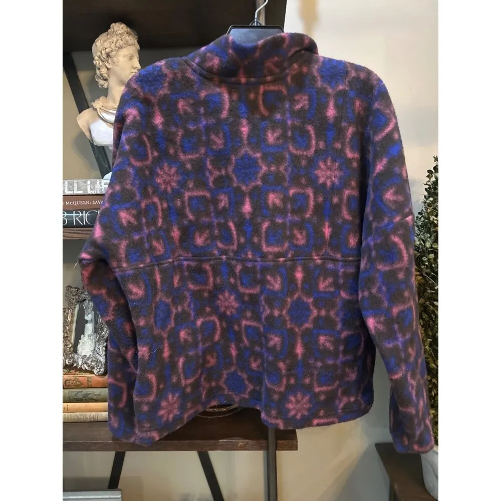 XiRENA Caden Wool Blend Fleece Jacket Blue Smoke Womens Size Large - Image 6